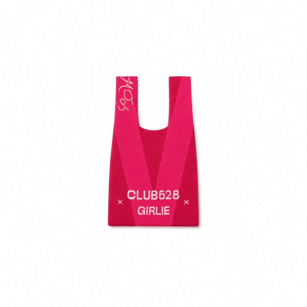 CLUB 628 Summer Beach Bag in pink, stylish beach bag for women with a girly design.