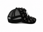 BLACK RHINESTONE CAP
